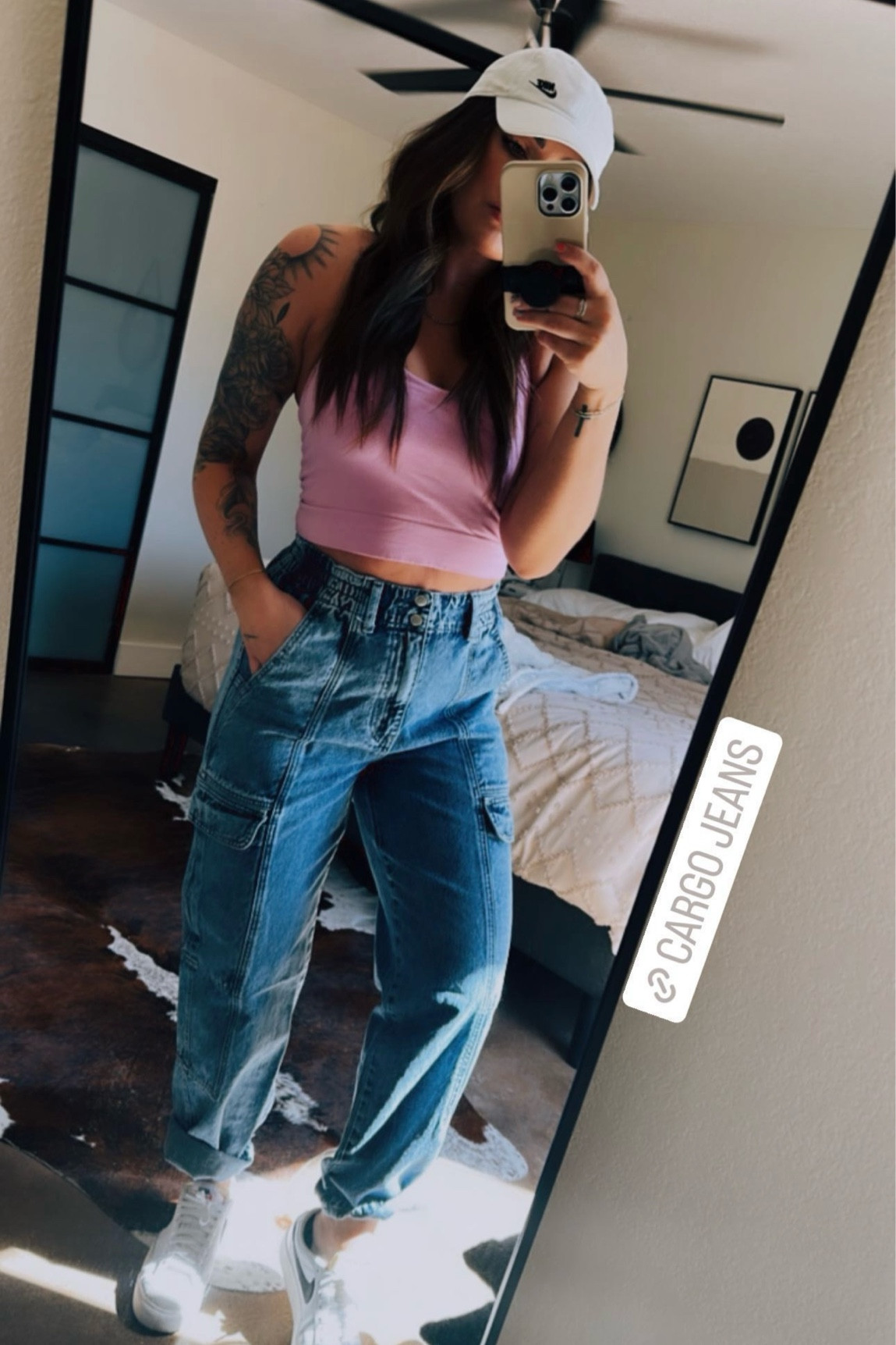 Size a L in top
Size M in jeans#LTKxTarget 

#LTKshoecrush #LTKbeauty