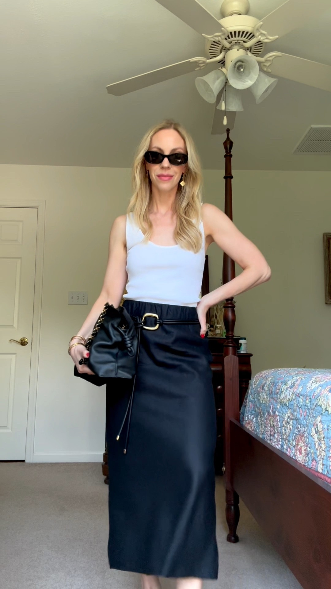 Summer date night over 40 with white tank, linen skirt and thong sandals

#LTKgrwm #LTKOver40 #LTKSeasonal