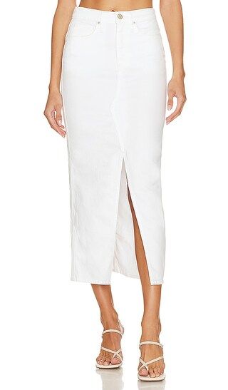 Reconstructed Skirt in White | Revolve Clothing (Global)