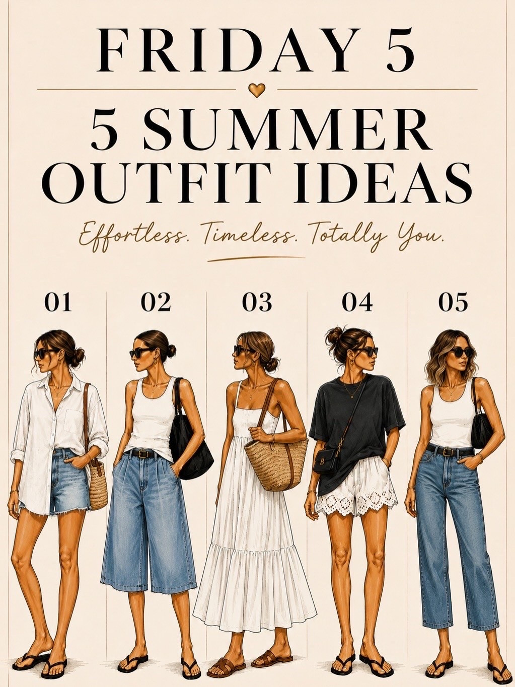 Outfit formulas for all summer.

#LTKgrwm #LTKootd #LTKOver40