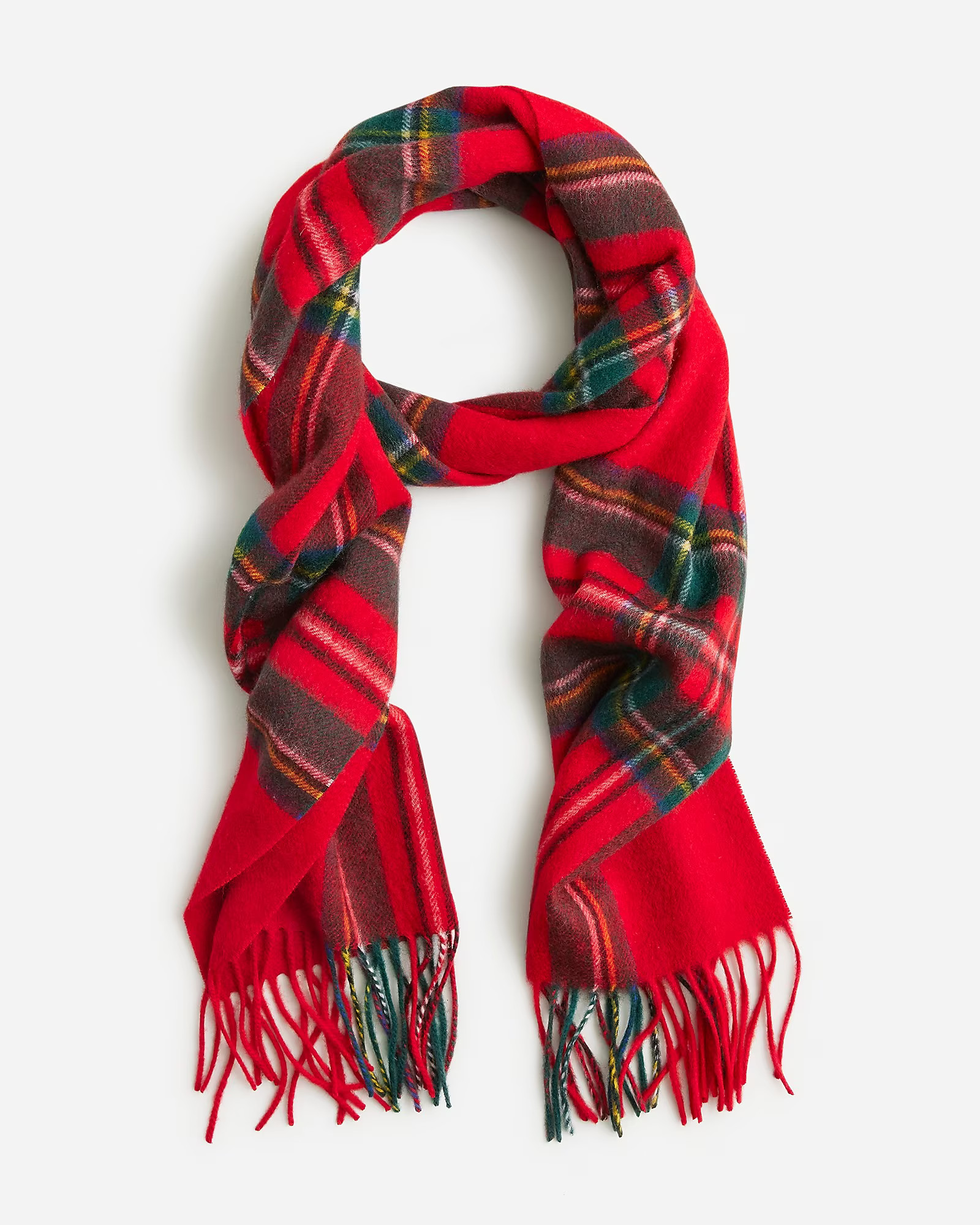 Cashmere scarf in plaid | J. Crew US