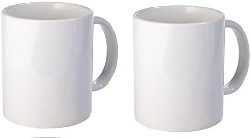 White Sublimation Plain Blank Coffee Mug Made of Ceramic - Comes with Gift Box and Foam Supports – P | Amazon (US)