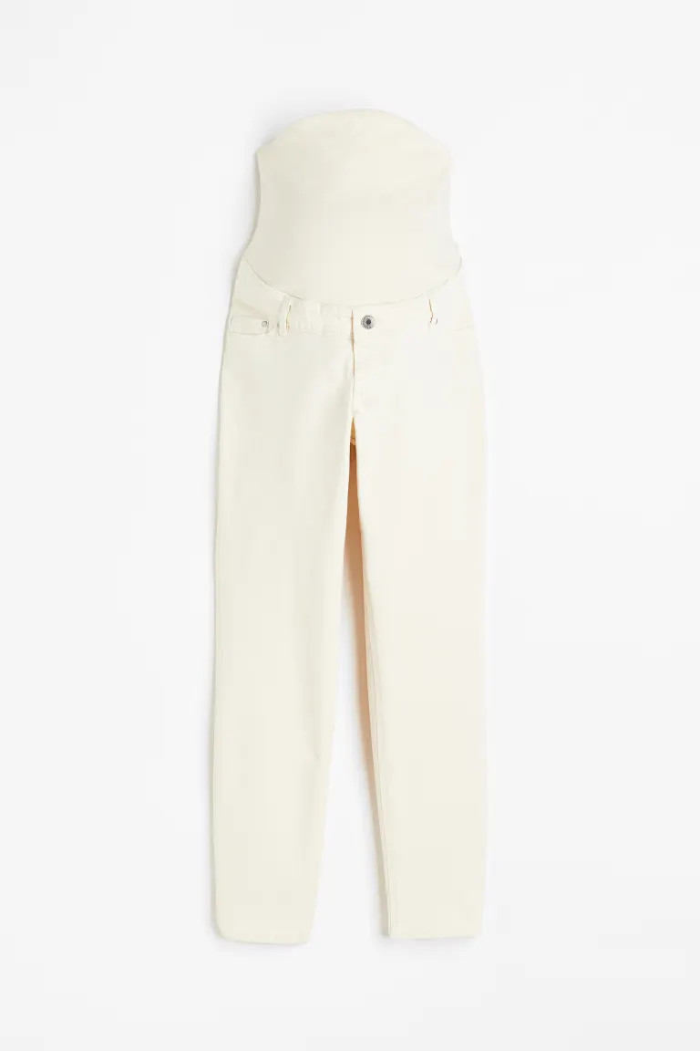 MAMA Slim Ankle Jeans - Cream - Ladies | H&M US | H&M (US + CA)