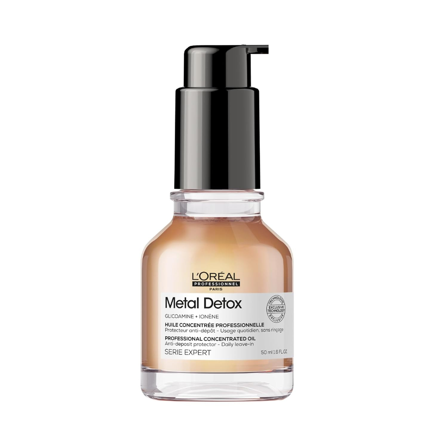 L'Oreal Professionnel Metal Detox Leave-In Oil | Protects Against Heat | Detoxifies, Prevents Damage & Prolongs Hair Color | Anti-Frizz | Adds Shine | For All Hair Types | 1.6 Fl. Oz. | Amazon (US)