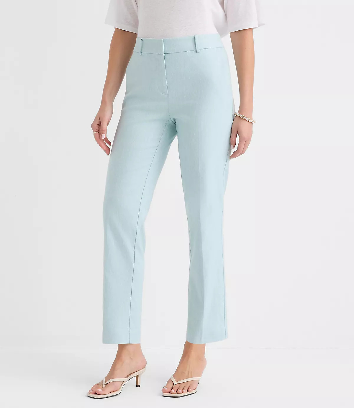 Riviera Slim Pants in Linen Blend | LOFT