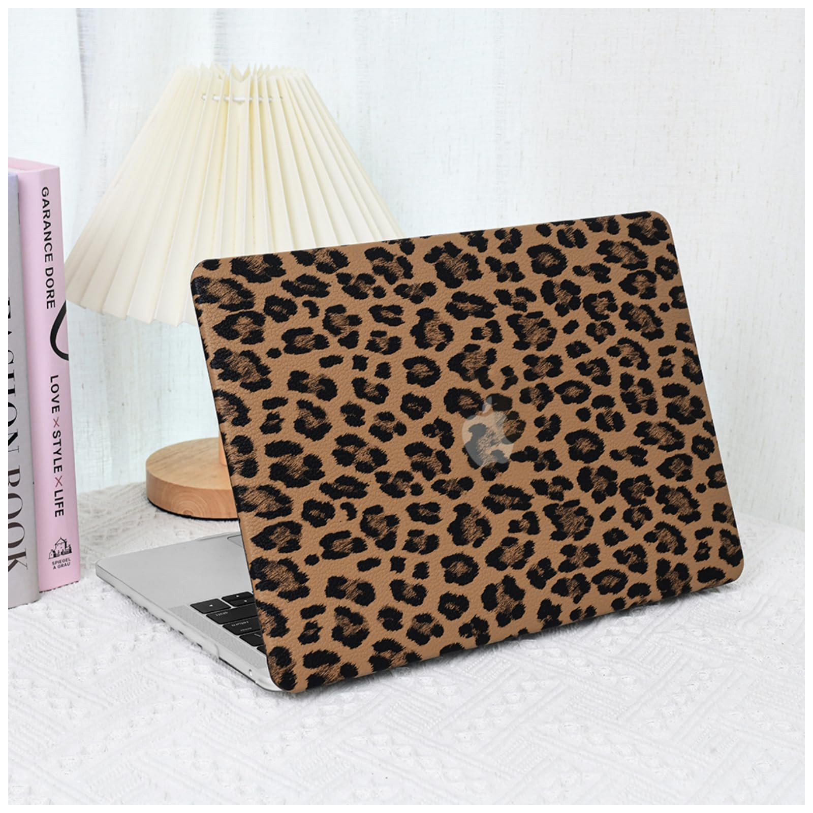 Compatible with MacBook Air 13 inch Case 2022-2018 M1 A2337 A2179 A1932,Leather Leopard Print for... | Amazon (US)