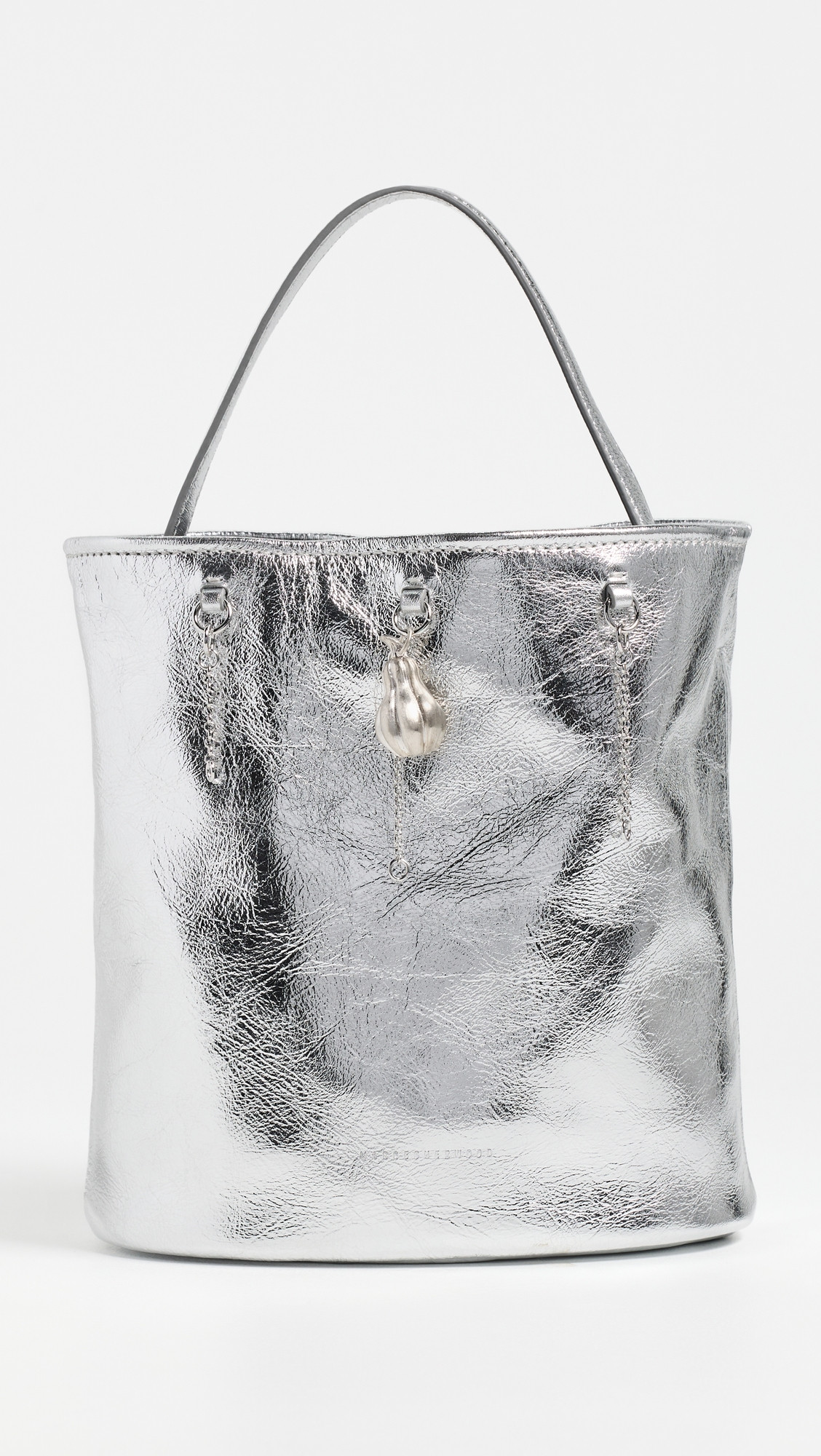 Wired Bucket Bag - Silver Crinkle | Shopbop
