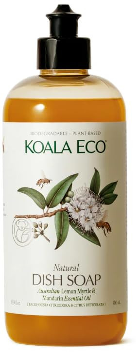 Koala Eco Natural Dish Soap - Plant-Based, Eco-Friendly - with Australian Lemon Myrtle & Mandarin... | Amazon (US)