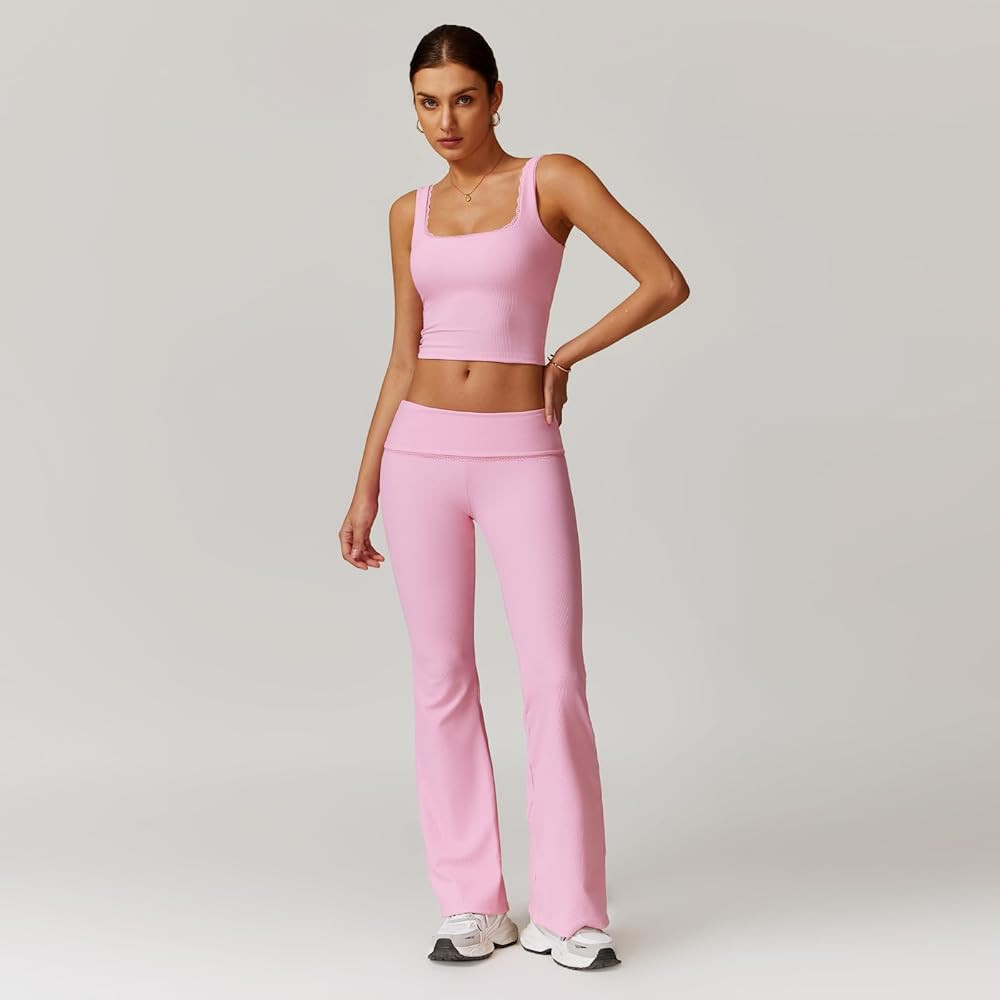 Women's Workout Set – Gym Outfit with Compression Leggings, Stretch Fabric, Design for Yoga, Running, and Fitness | Amazon (US)