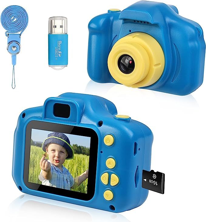 Rindol Kids Camera Toys for 3 4 5 6 Year Old Boys, Portable Digital Cameras for Toddler Christmas... | Amazon (US)