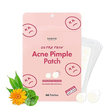 Ultra Thin Pimple Patches (66 Counts/ 1 Pack) in 2 Sizes, Acne treatment with Tea Tree & Calendul... | Amazon (US)
