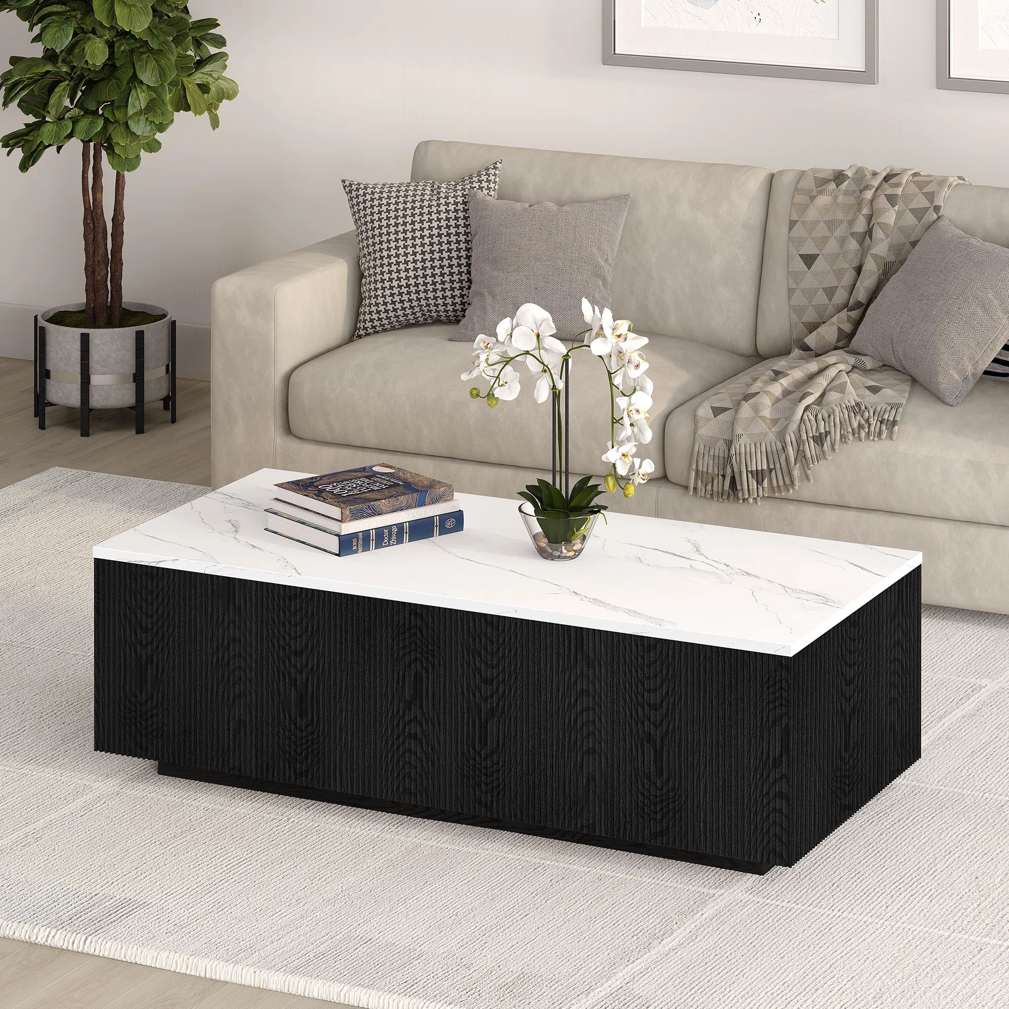 Wade Logan® Lutie Marble Top Coffee Table & Reviews | Wayfair | Wayfair North America