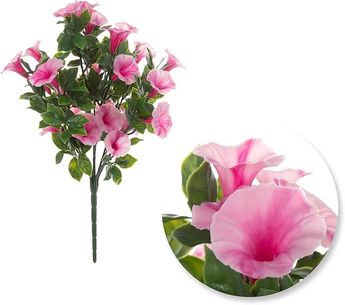 Hobby Lobby Artificial Petunia Bush with Green Foliage, UV-Protected Plastic, 18.5 x 10 Inch, Spr... | Amazon (US)