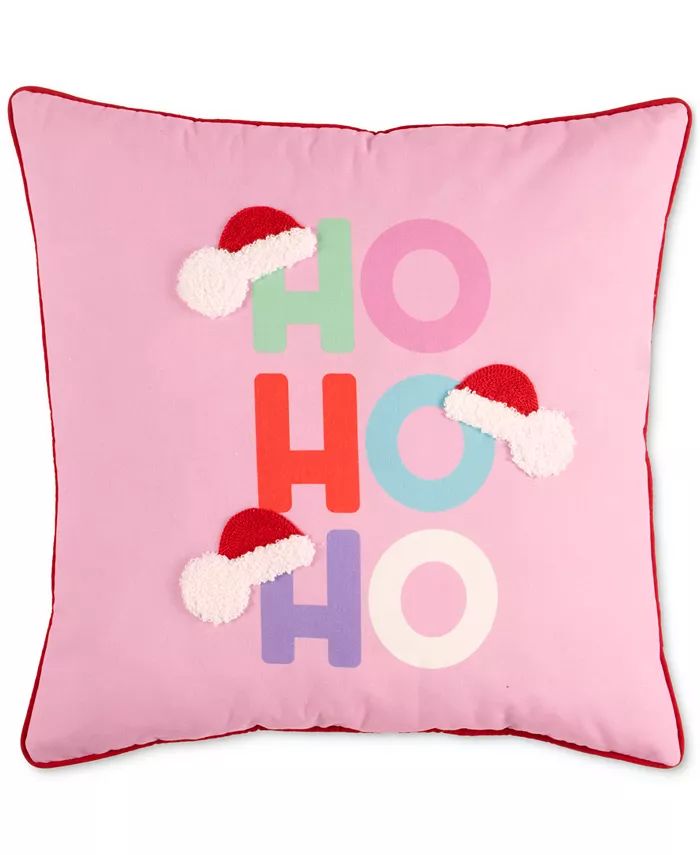 Lush Decor Ho Ho Ho Decorative Pillow, 20" x 20" | Macy's