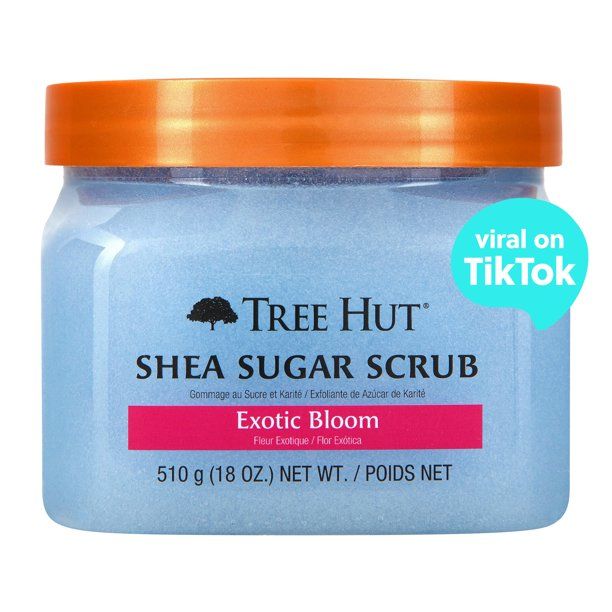 Tree Hut Exotic Bloom Shea Sugar Exfoliating and Hydrating Body Scrub, 18 oz. - Walmart.com | Walmart (US)