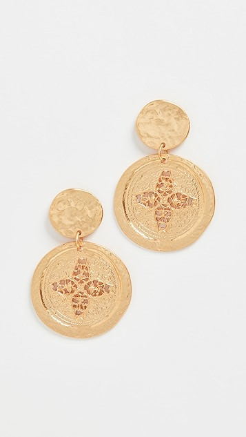 Satin Coin Drop Earrings | Shopbop