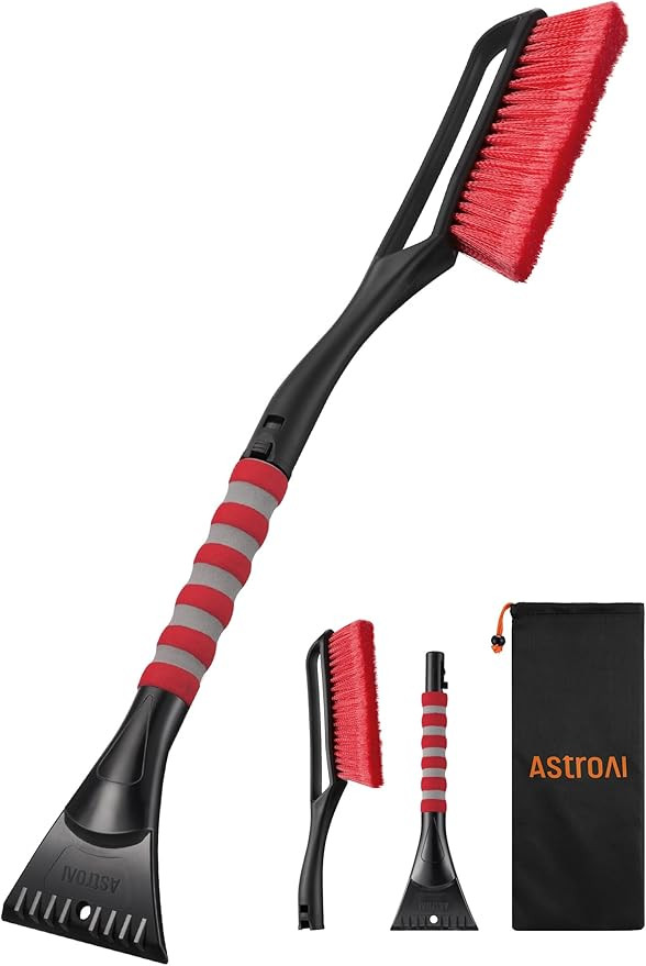 AstroAI 27" Snow Brush and Ice Scrapers for Car Windshield, Detachable Snow Scrapers with Ergonom... | Amazon (US)