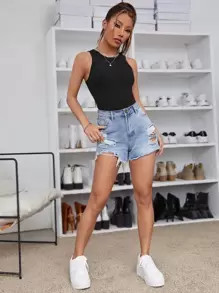 SHEIN Solid Rib-knit Tank Top
   SKU: swvest07210402427      
          (9999+ Reviews)
         ... | SHEIN