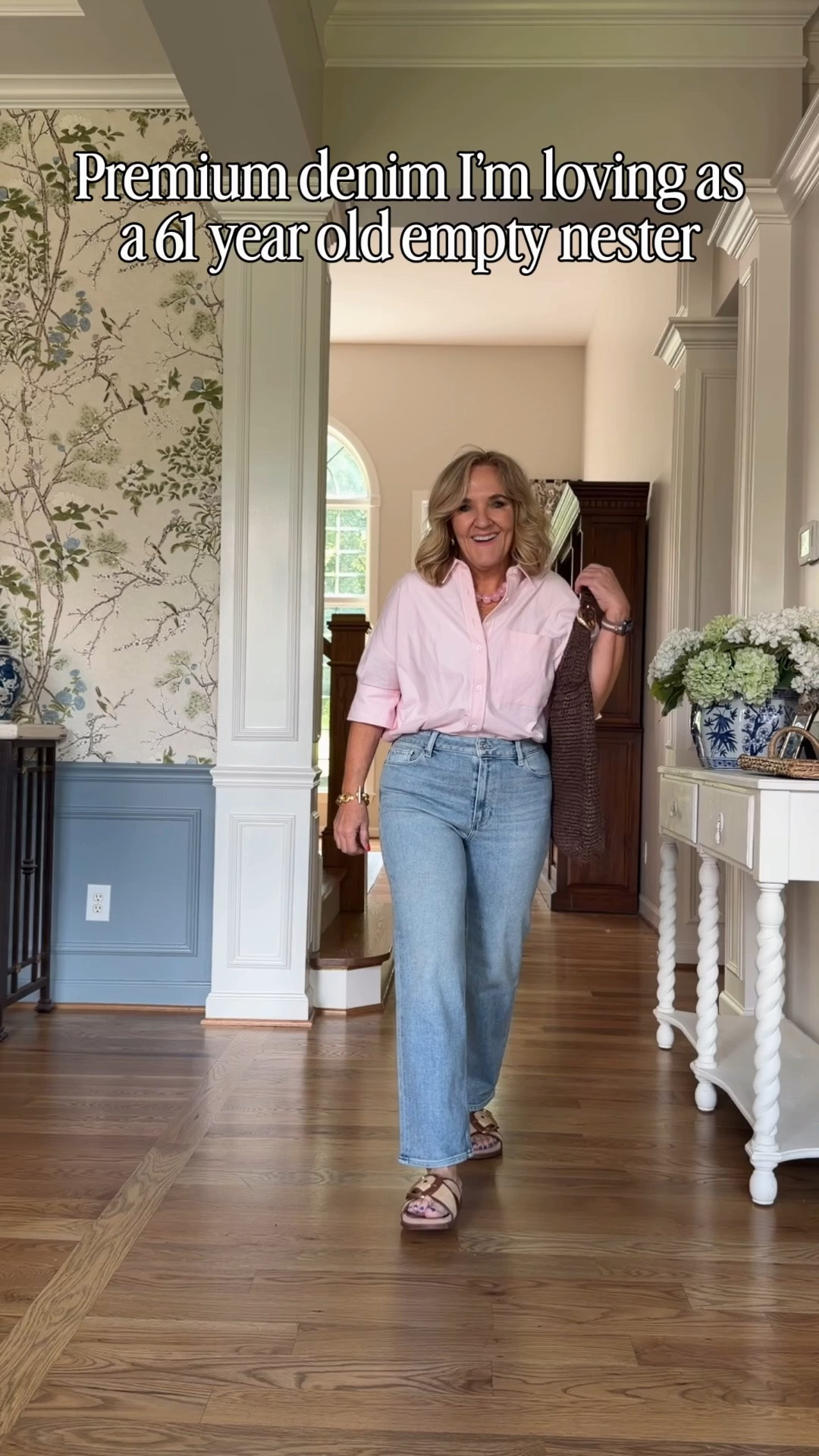 Treat yourself to premium denim! 
Paige straight wearing a 29 reg
Mother kick it I sized up to a 30 reg 
Paige cropped flare side 29 petite 
AG white tapered 29 reg I cut 2” off the bottom. Run roomy  could size down. Lightweight denim really nice for summer 
Pink Oxford size down to a small

#LTKOver40 #LTKPetite #LTKMothersDay