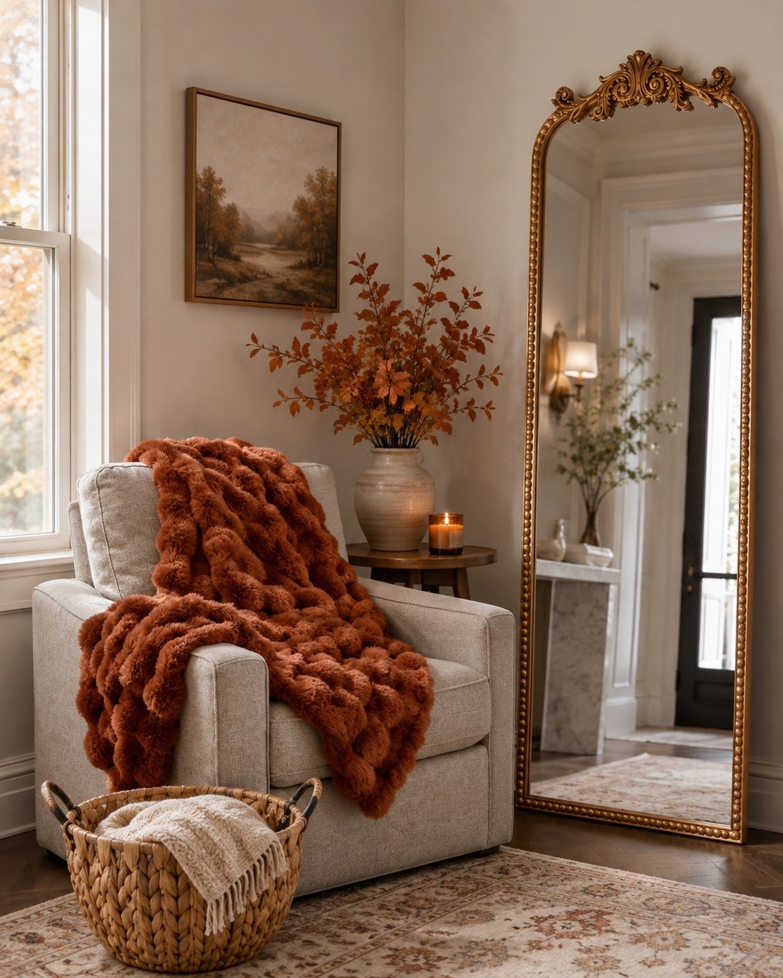 Want a look for WAY Less?! Walmart has the DREAM viral mirror and cozy blankets!! 

#falldecor #walmarthome #fall

#LTKHome #LTKmomlife #LTKSeasonal