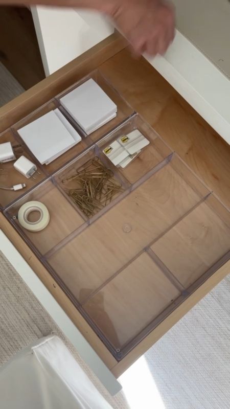 Simple inexpensive option to keep office drawers neat and organized. 
Amazon, office organization, home organization, desk, home office 

#LTKVideo #LTKFindsUnder50 #LTKHome