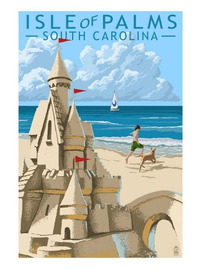 Isle of Palms, South Carolina - Sandcastle Prints by Lantern Press at AllPosters.com | Art.com