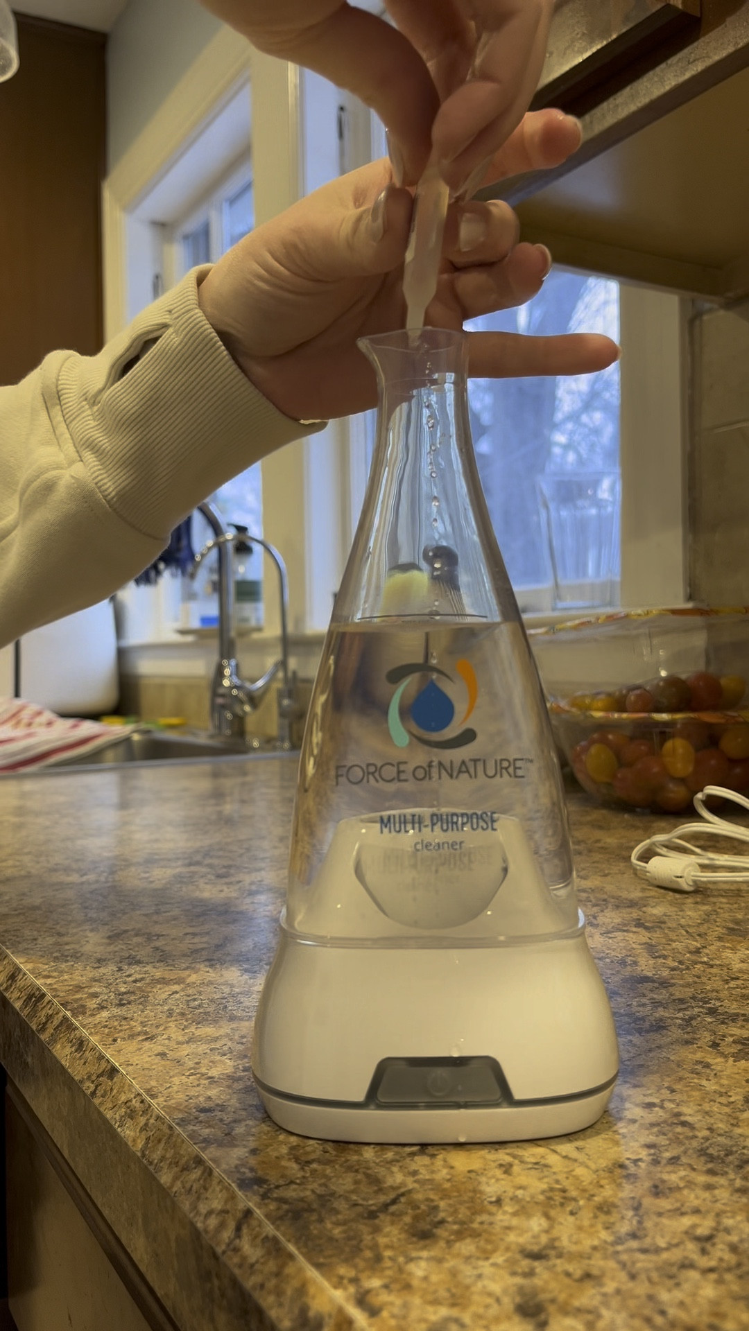 I fear that not enough moms know that they can make their own EPA-registered disinfectant and multi-purpose cleaner at home using only water, vinegar, salt, and electricity. It even kills norovirus and COVID! 🦠 Save 40% and get free shipping on bundles with code NOFLU 

#LTKHome #LTKSaleAlert #LTKFamily