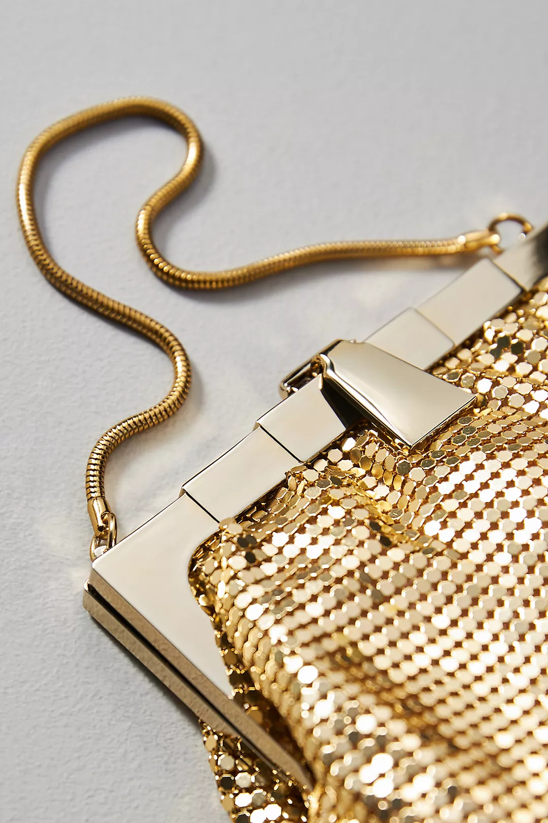 Metallic Chainmail Clutch | Anthropologie (US)