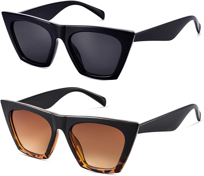 Mosanana Square Cateye Sunglasses for Women Fashion Trendy Style MS51801 | Amazon (US)