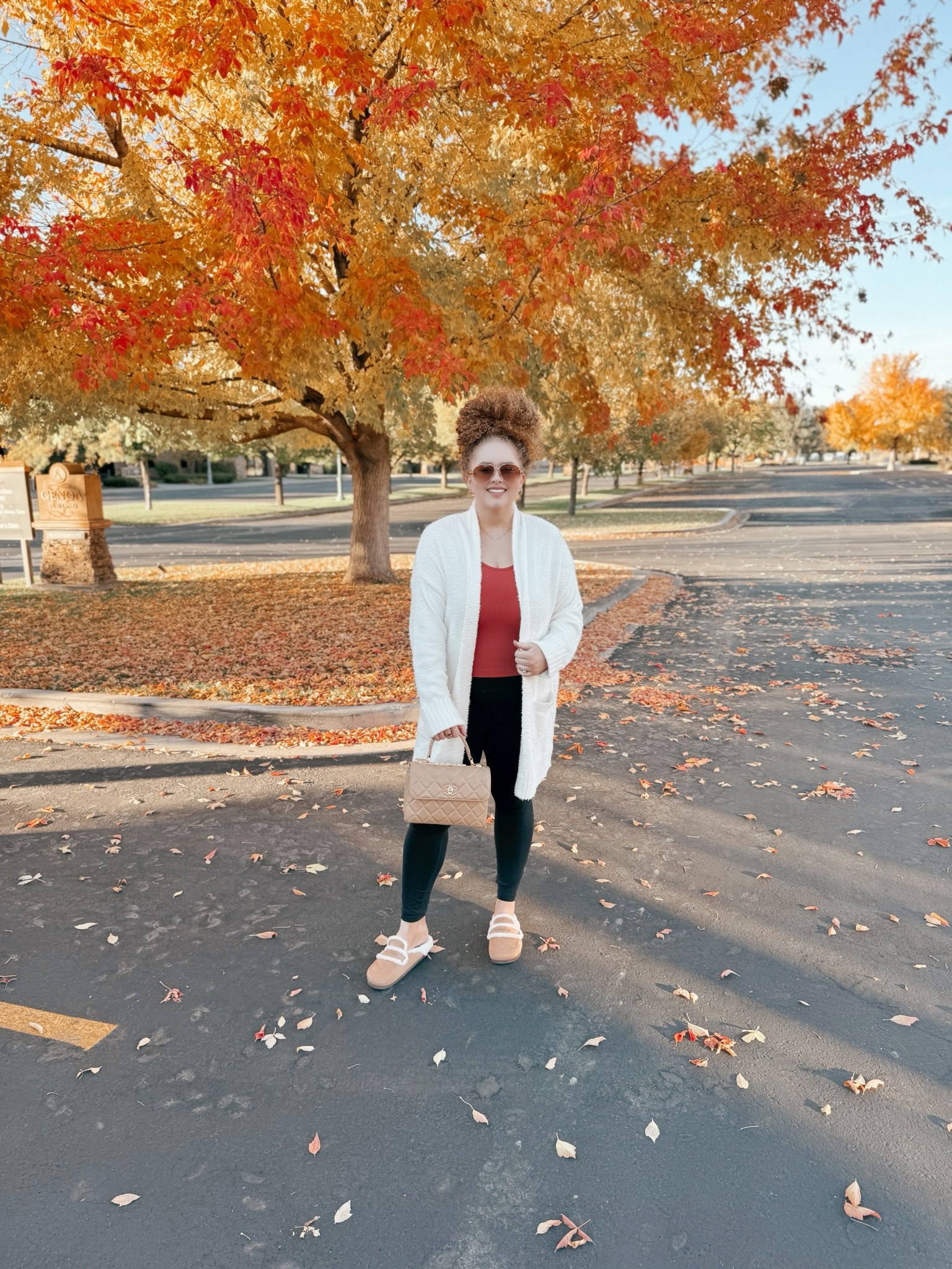Cozy, chic, and fall ready 🍂🤎 Cream cardigan + faux shearling loafers = my ultimate autumn uniform ✨ Everything linked so you can snag the cozy vibes too 🥰amazon cardigan | amazon cream cardigan | amazon fall cardigan | fall outfit | loafers | faux shearling loafers | walmart loafers | walmart faux shearling loafers | fall shoes | leggings | amazon leggings | amazon lululemon leggings dupe | tank top | amazon tank top | amazon fall outfit | casual fall outfit | amazon fall casual outfit | amazon fashion | amazon finds | amazon look | amazon outfit | fall outfit | fall look | fall fashion | fall finds | fall outfit inspo | fall fashion inspo | fall 2025 

#LTKSaleAlert #LTKStyleTip #LTKMidsize