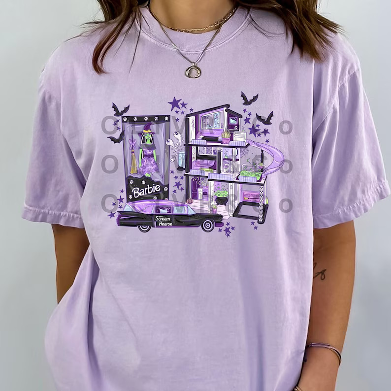 Comfort Colors Adult Halloween Doll Shirt L Barb Doll Shirt | Cute Spooky Season Shirt - Etsy | Etsy (US)