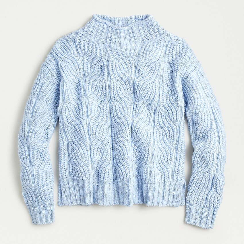 Pointelle cable sweater | J. Crew US