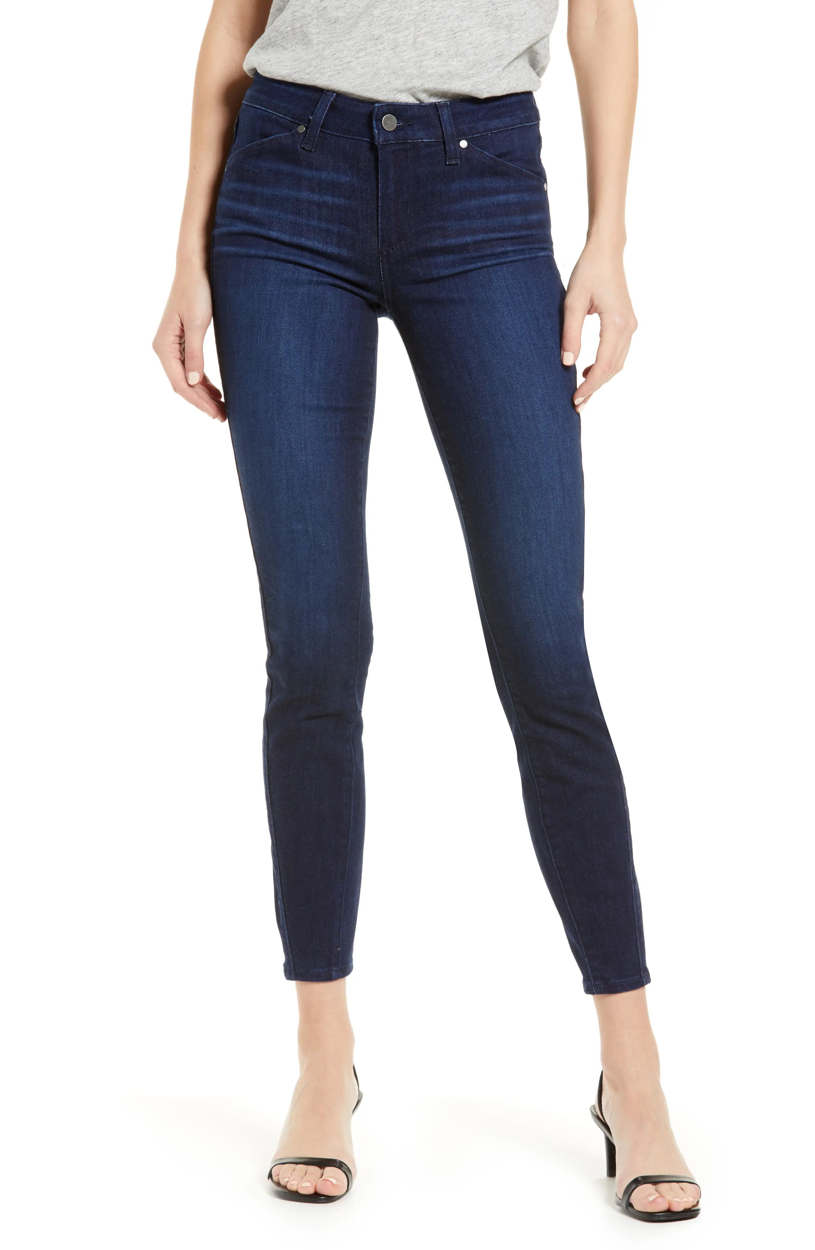 PAIGE Verdugo Angle Pocket Ankle Skinny Jeans in Micaela at Nordstrom, Size 25 | Nordstrom