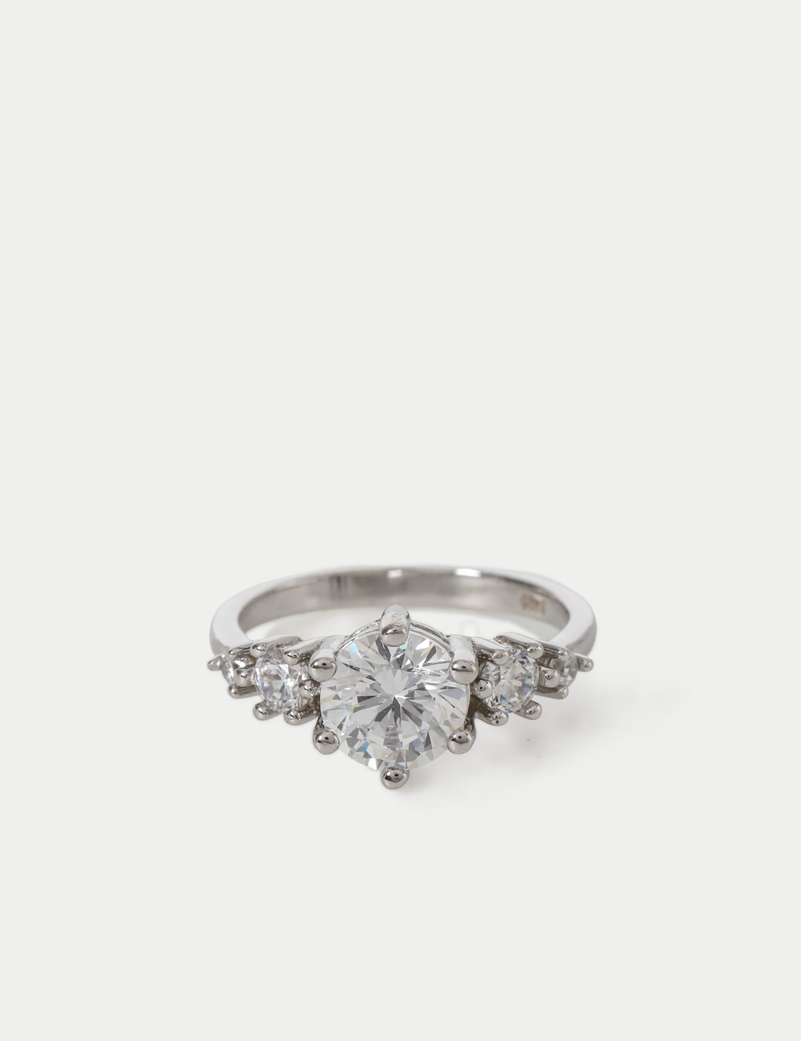Platinum Cubic Zirconia Cocktail Ring | Marks & Spencer (UK)