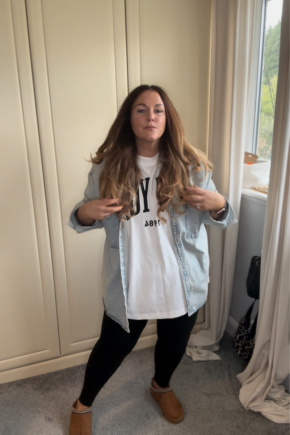 My bloat friendly, post partum ootd when I CBA! T-shirt is ASOS! 

#midsize #postpartum #bloat-friendly #oversizedtee 

#LTKuk #LTKplussize #LTKcurves
