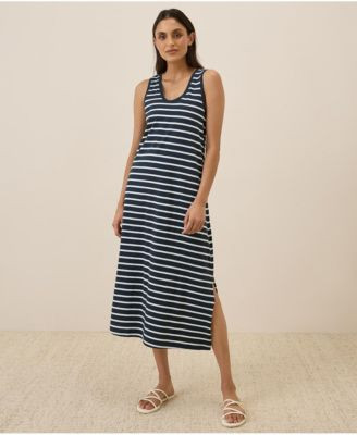 Pact Women's Organic Cotton Softspun Tank Midi Dress - Black | Macy's