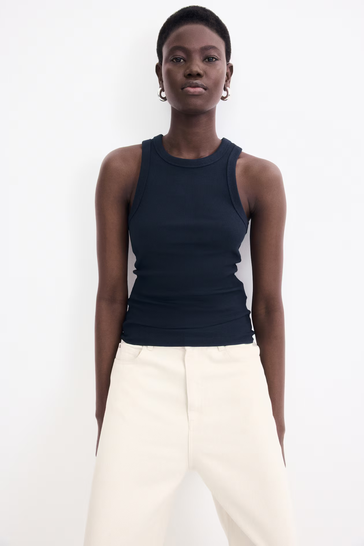 Ribbed vest top | H&M (UK, MY, IN, SG, PH, TW, HK)