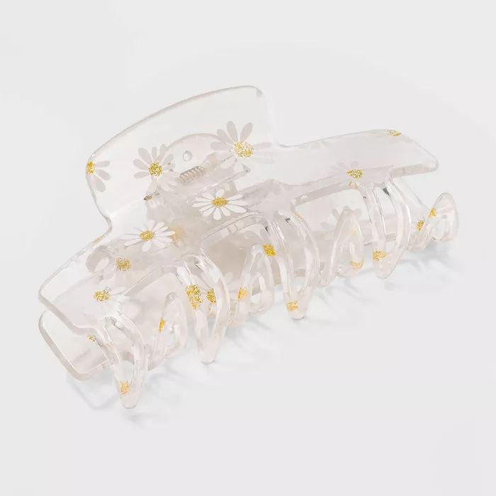 Clear Daisy Print Claw Clip - Wild Fable™ | Target
