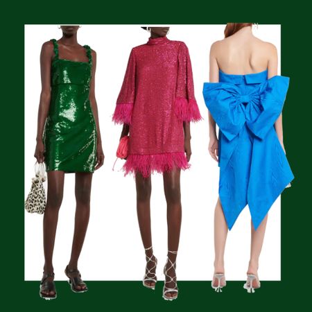How fun are these winter cocktail dresses!! I am obsessed with the pink feather trimmed minidress with sleeves !!!

Formal fall dresses, formal winter dresses, winter cocktail dress, winter formal , holiday party dresses , festive dresses , wedding guest dress , wedding guest dresses , emerald green mini dress , pink cocktail dresses , sequin cocktail dress , cocktail dress with feather trim , dress with bow  

#LTKSeasonal #LTKstyletip #LTKwedding