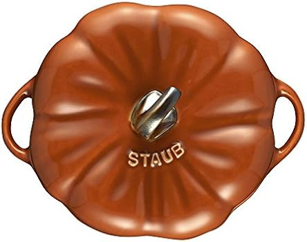 STAUB Ceramics Petite Pumpkin Cocotte, 16-oz, Burnt Orange | Amazon (US)