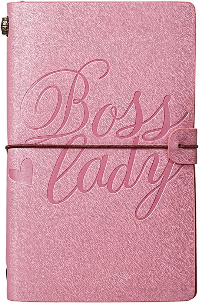 Thenshop Boss Lady Gifts for Women Boss Notebook Leather Writing Journal Motivation Sketch and Li... | Amazon (US)