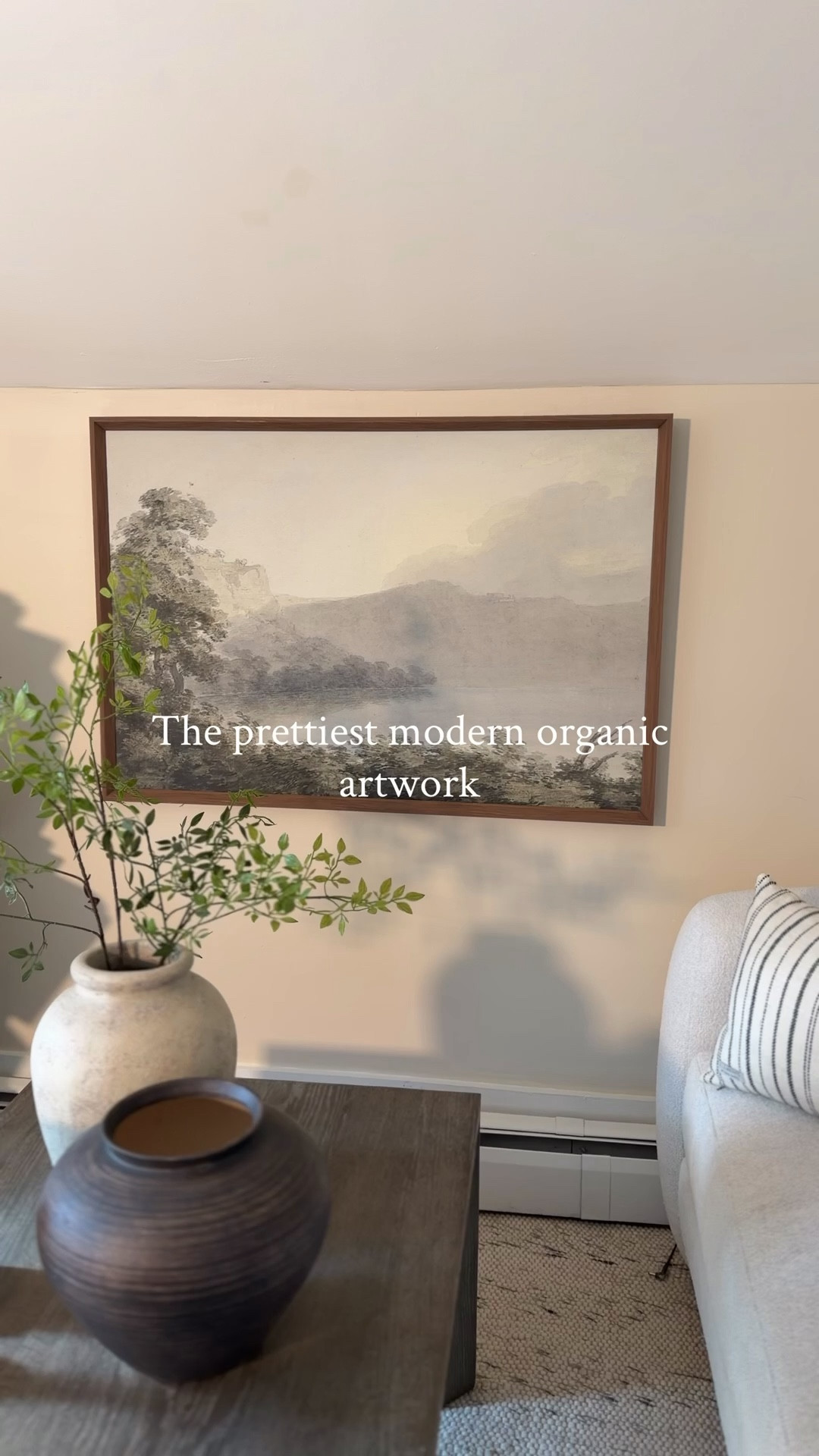 Such a gorgeous piece of artwork from @mcgeeandco and the quality is amazing. The wood frame is stunning!! The perfect piece for a modern organic design  

#LTKHome