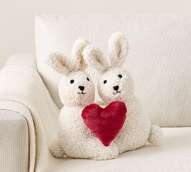Love Bunnies Shaped Pillow | Pottery Barn (US)