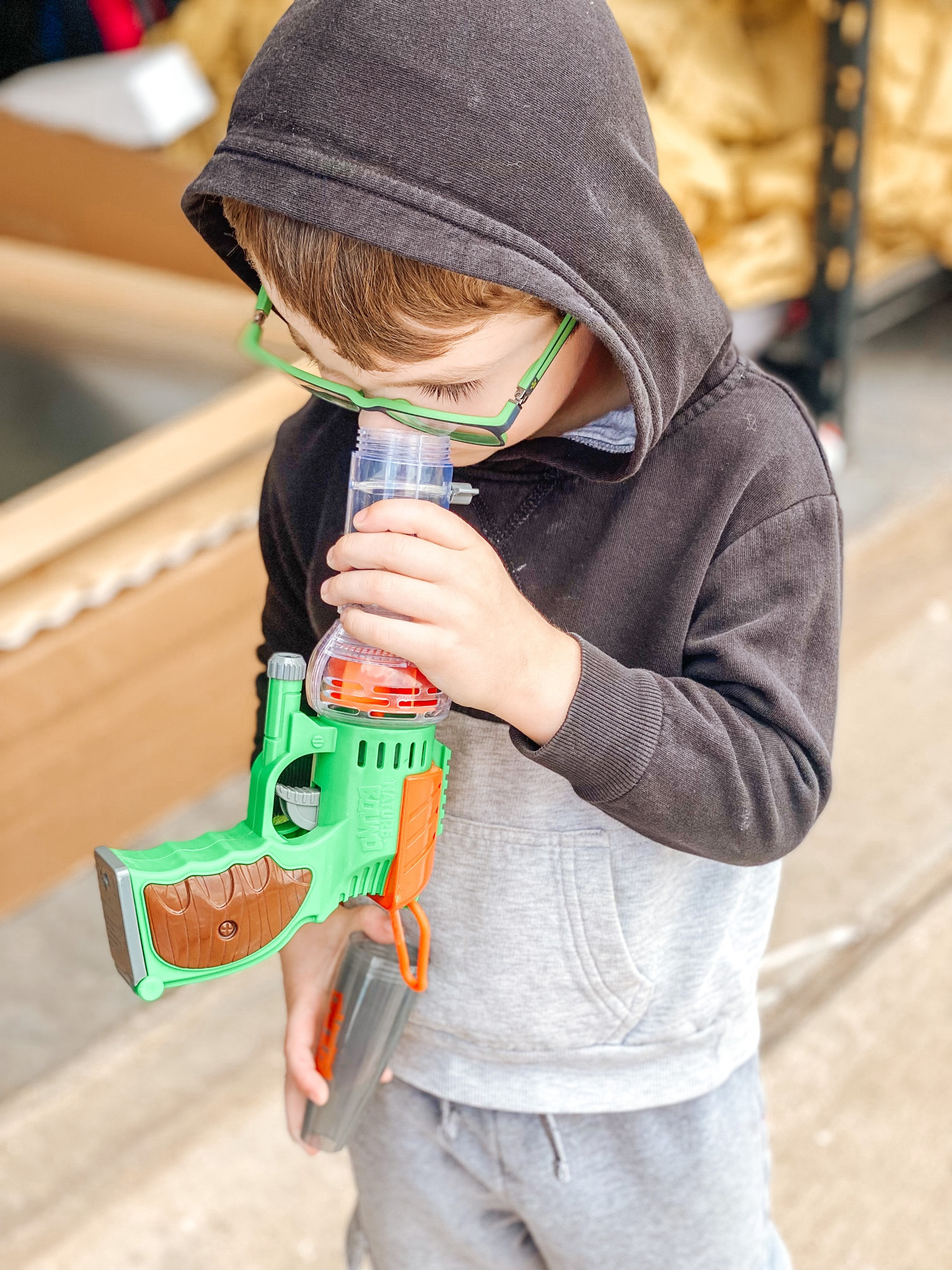 Lawson loves this bug catcher toy. It’s a little vacuum that sucks up bugs, has a little magnifying glass to look at them (that’s what he’s doing in the picture), and then you let it free! We have lots of great conversations about the way different big bodies look, how many legs they have, etc. He loves it. It’s a great spring/ summer toy! Check out some of our other outdoor toys too!

#LTKkids #LTKSeasonal #LTKGiftGuide