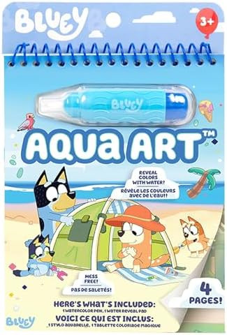 Horizon Group USA Bluey Aqua Art - Reusable Water Reveal Activity Pages With Water Pen for No-Mes... | Amazon (US)