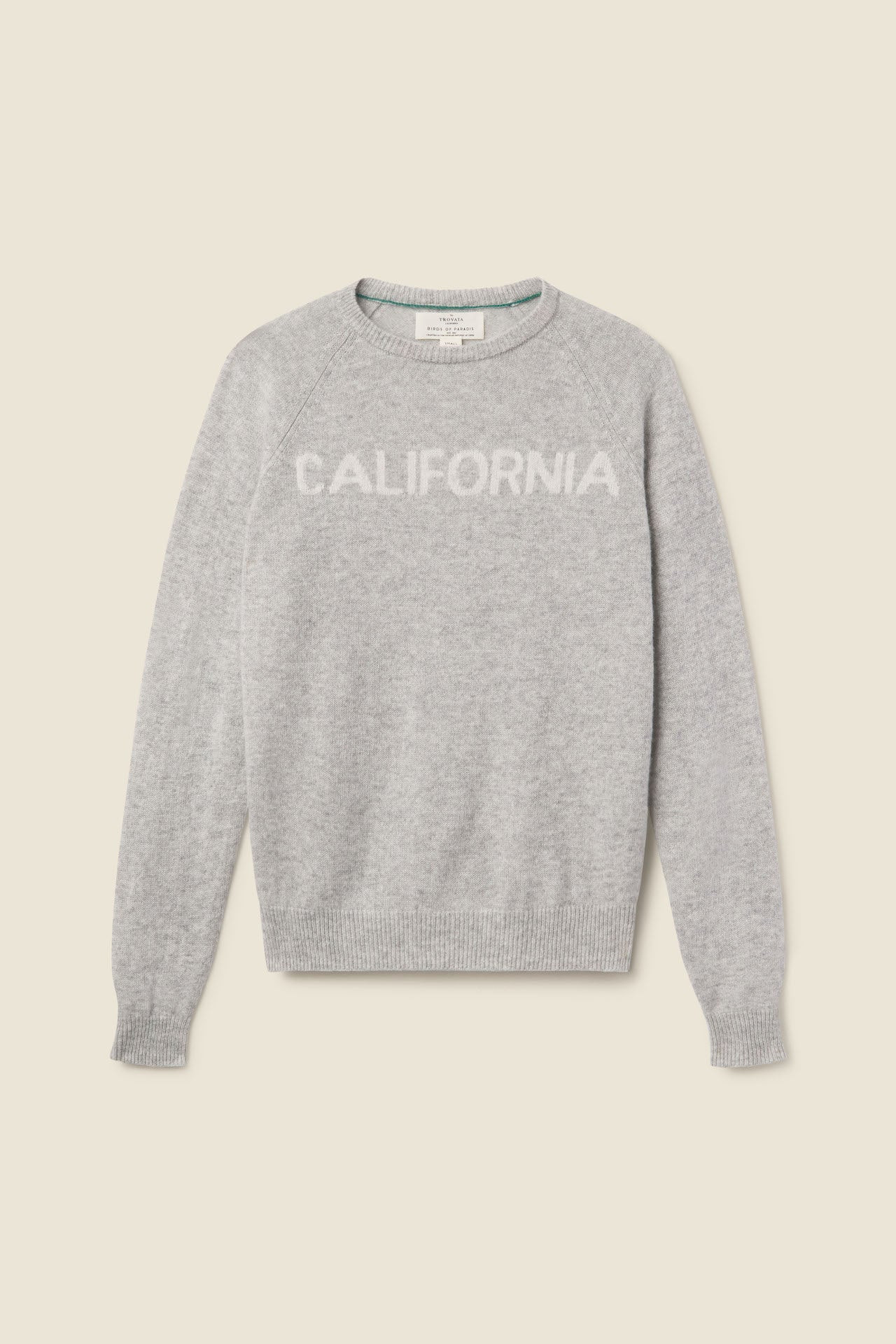 Renee Cashmere Crewneck California-Grey | TROVATA