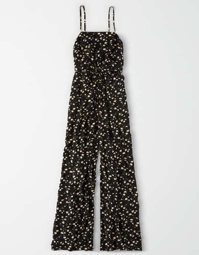 AE Floral Ring Front Jumpsuit | American Eagle Outfitters (US & CA)