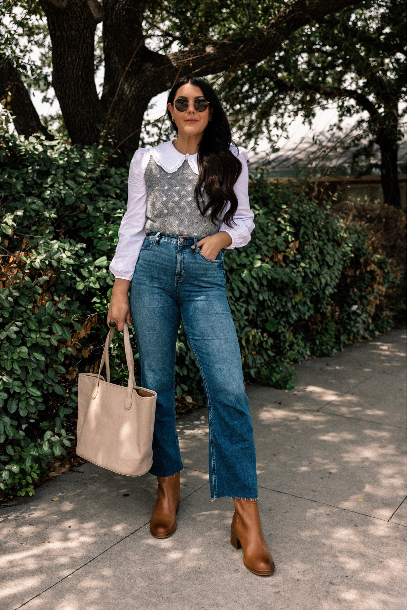 I’m in the medium of the vest (TTS), I’m in the medium of the top (TTS), I’m in the 30 of the jeans, TTS. Boots are on sale as well as my tote!

#LTKsalealert #LTKSeasonal #LTKunder100