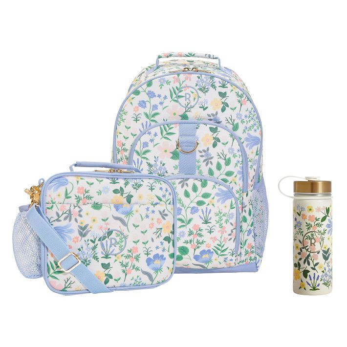 Gear-Up Rifle Paper Co. Bramble Fields Cream Backpack and Cold Pack Lunch Box Bundle, Set of 3 | Pottery Barn Teen