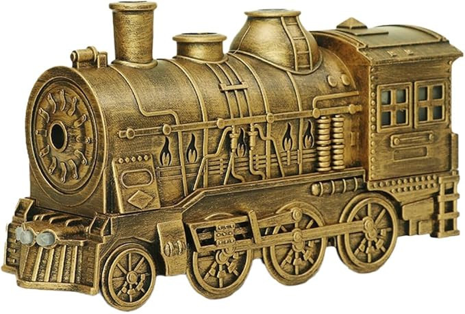300ml Vintage Steam Train Aromatherapy Essential Oil Diffuser and Humidifier with Dual-Color LED ... | Amazon (US)